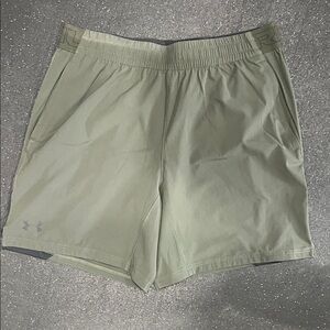 Under Armour Men's Sage Green Athletic Shorts